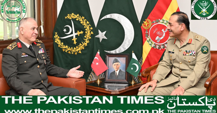 Chief of Army Staff (COAS) General Syed Asim Munir and His Excellency General Metin Gürak, Chief of the Turkish General Staff, met at GHQ