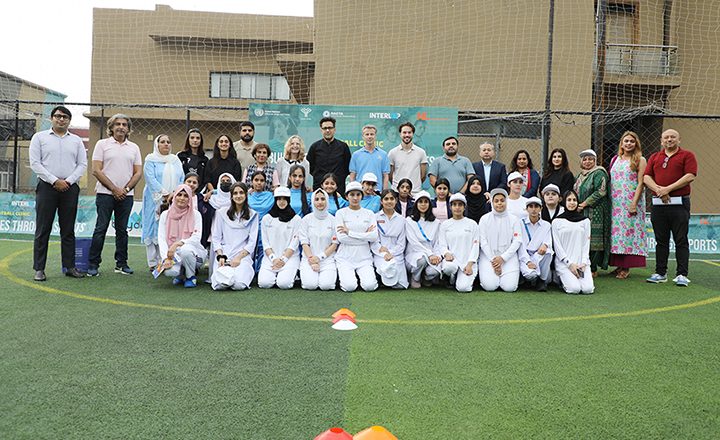 Building Bridges Through Sports: Embassy of the Kingdom of the Netherlands, NACTA and UNODC Join Forces for Girls Football Clinic in Islamabad