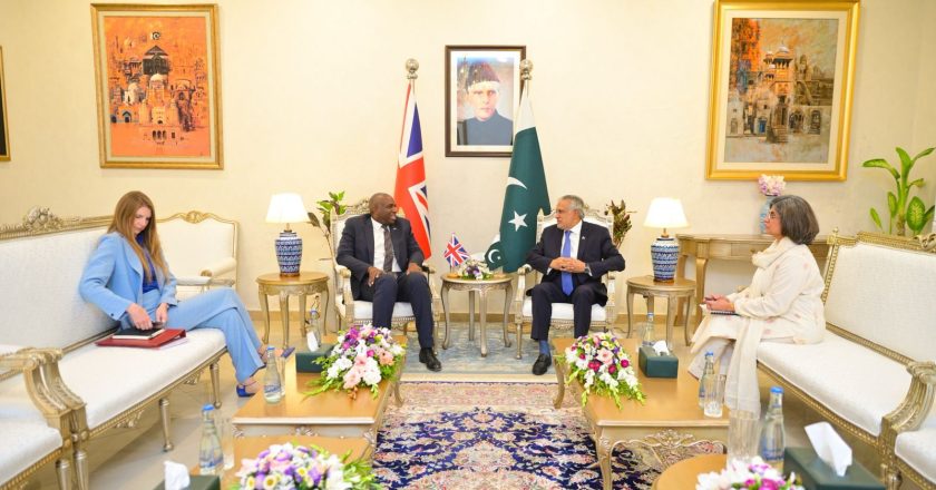 Deputy Prime Minister/Foreign Minister Senator Mohammad Ishaq Dar met with the UK Foreign Secretary, Rt Hon David Lammy