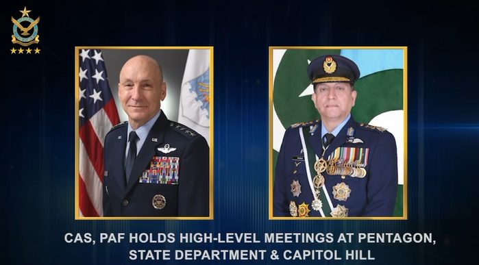 Air Chief Marshal Zaheer Ahmed Baber Sidhu, Chief of the Air Staff, undertook an official visit to the United States of America: ISPR